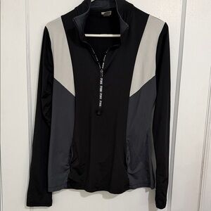 PINK Victoria's Secret Black and Gray sweater